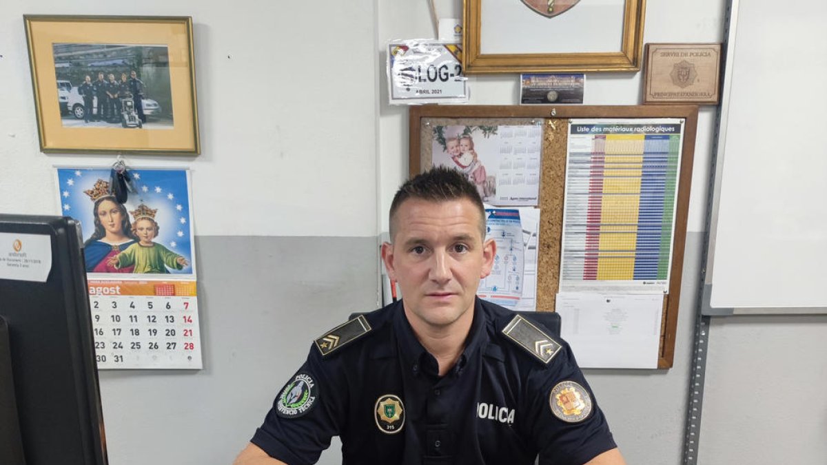 Ivan Sánchez, sergent del cos de policia.