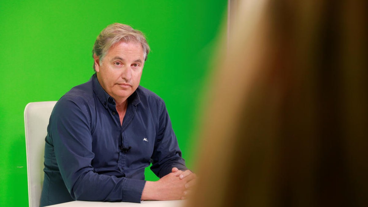 Josep Roca, president de l'Acoda, durant l'entrevista al 'Parlem-ne', de Diari TV.