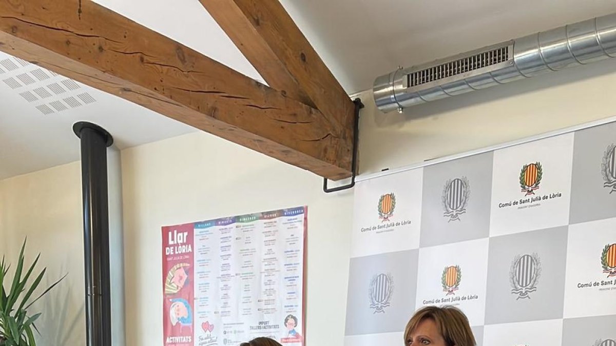 Mireia Codina i Núria Blanco aquest matí