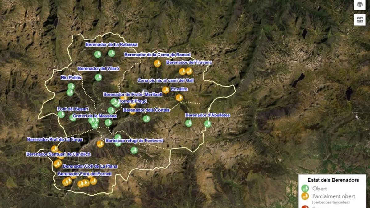 L'estat dels berenadors d'Andorra