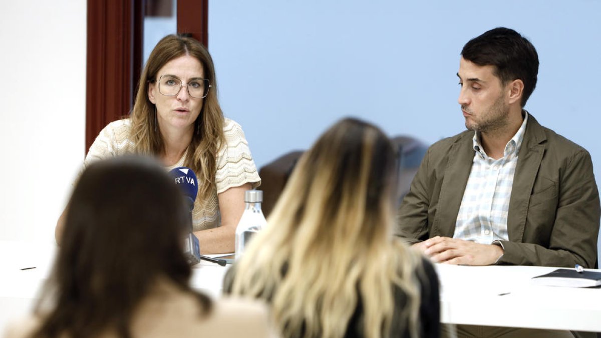 Roda de premsa.Programa de beques per a joves artistes.