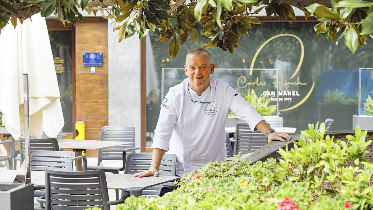 El xef al Can Manel estrenat fa 11 mesos “com un repte per consolidar-me a l'ofici”.