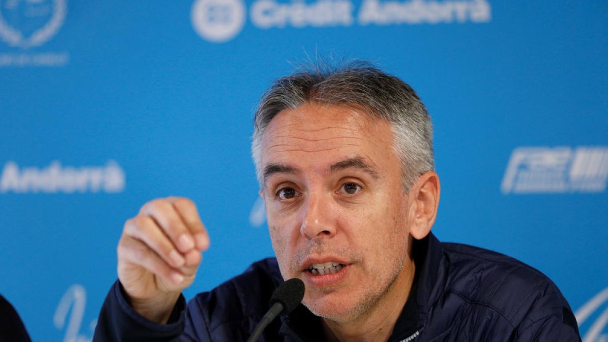 David Hidalgo, en una compareixença de premsa.