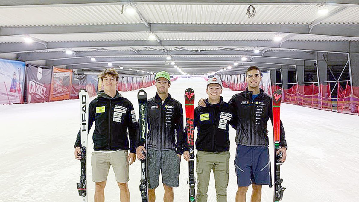 Esteve, Rius, Gabriel i Cornella, a Peer.