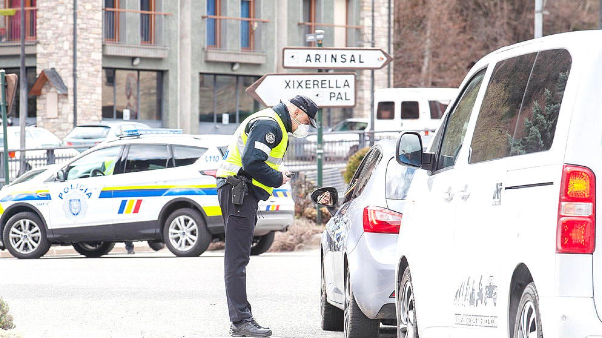 Un control de la policia.