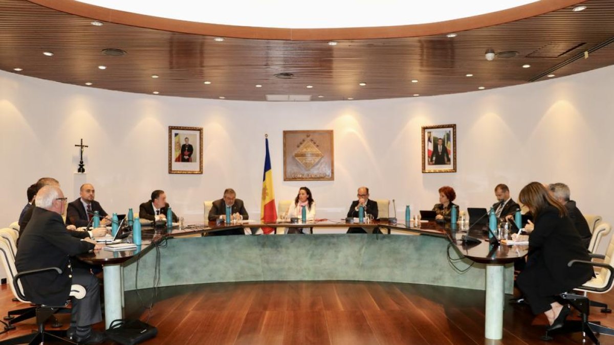 Sessió del consell de comú d'Encamp