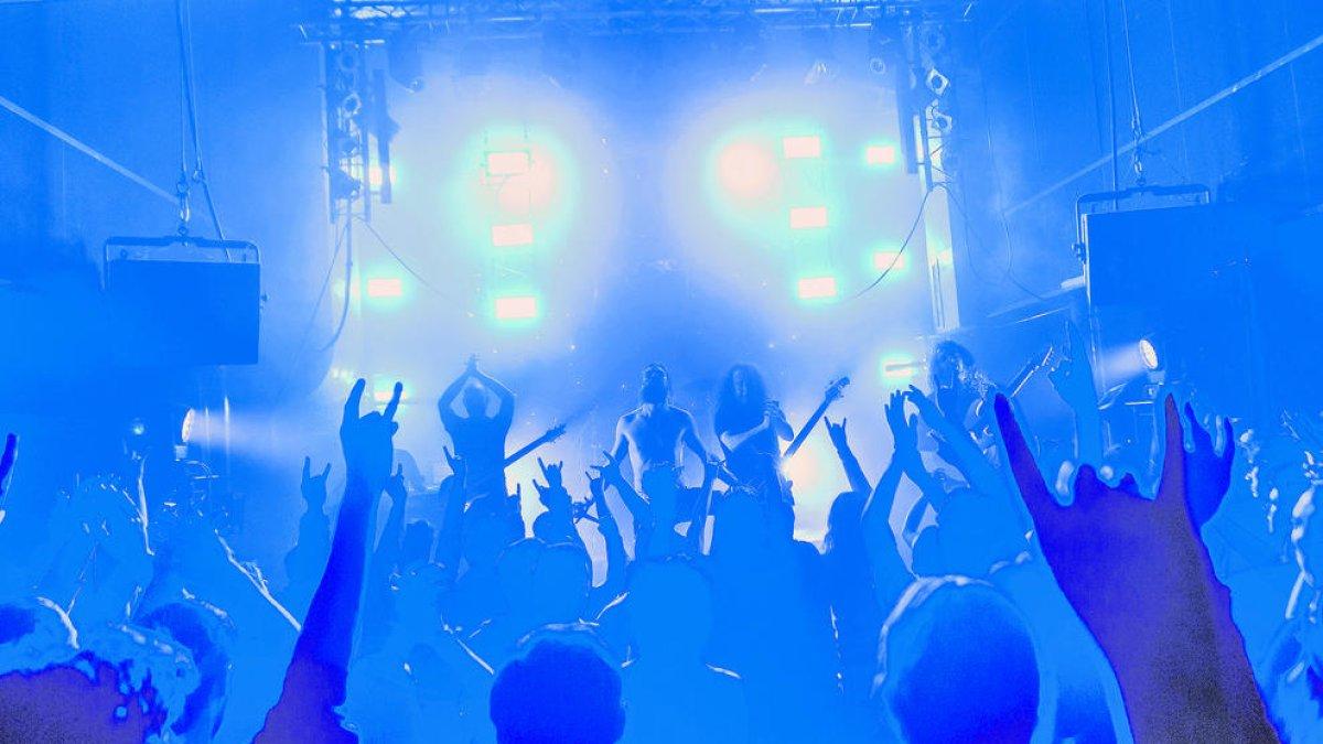 Imatge del tancament d'un dels concerts de la banda andorrana.
