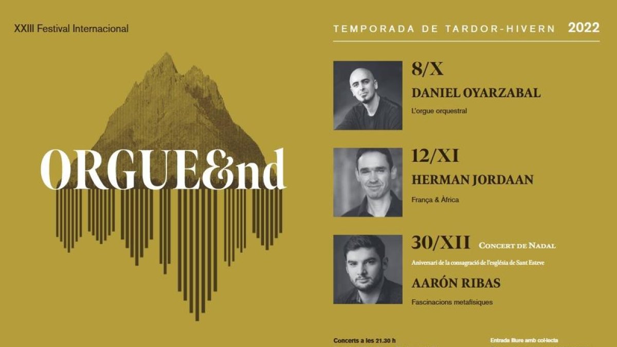 Temporada de tardor-hivern del festival Orgue&nd