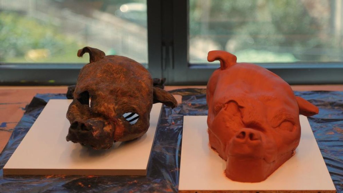 La màscara ha estat creada per l'artesà especialista en bestiari festiu, Arnau Codina