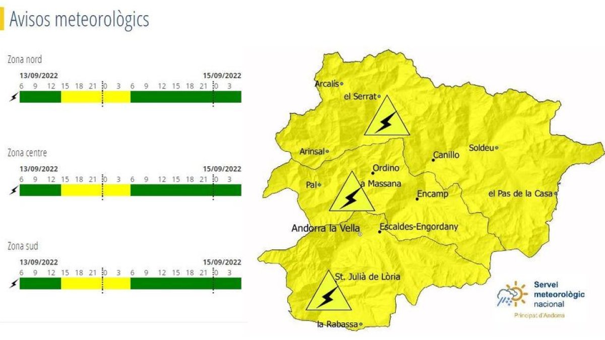 Les tempestes poden portar activitat elèctrica