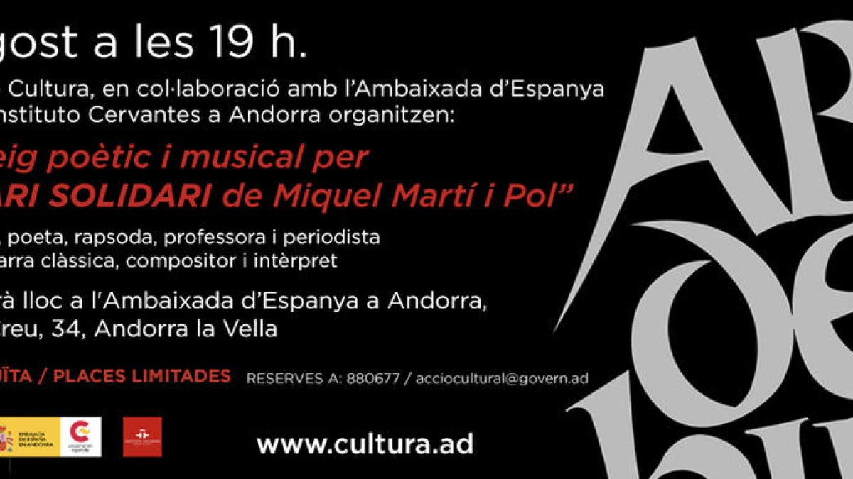 Rectal 'Un passeig poètic i musical per l'Abecedari Solidari de Miquel Martí i Pol'