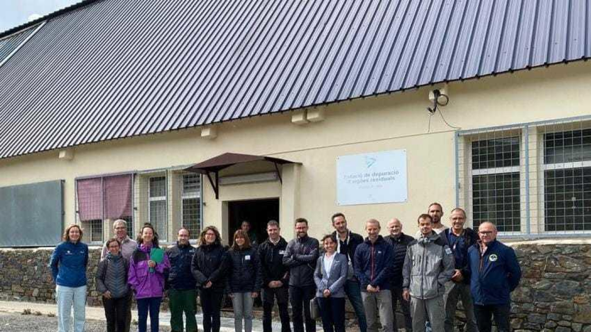 Una delegació francesa visitant la depuradora del Pas
