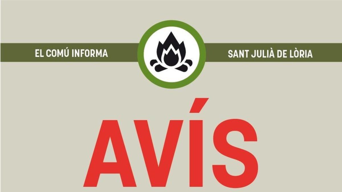 Anunci del comú de Sant Julià