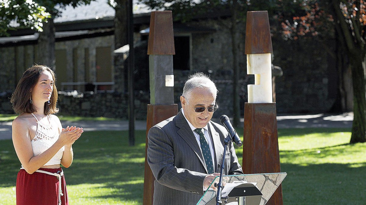 El ministre Font, en la intervenció ahir a l'acte d'Atida.
