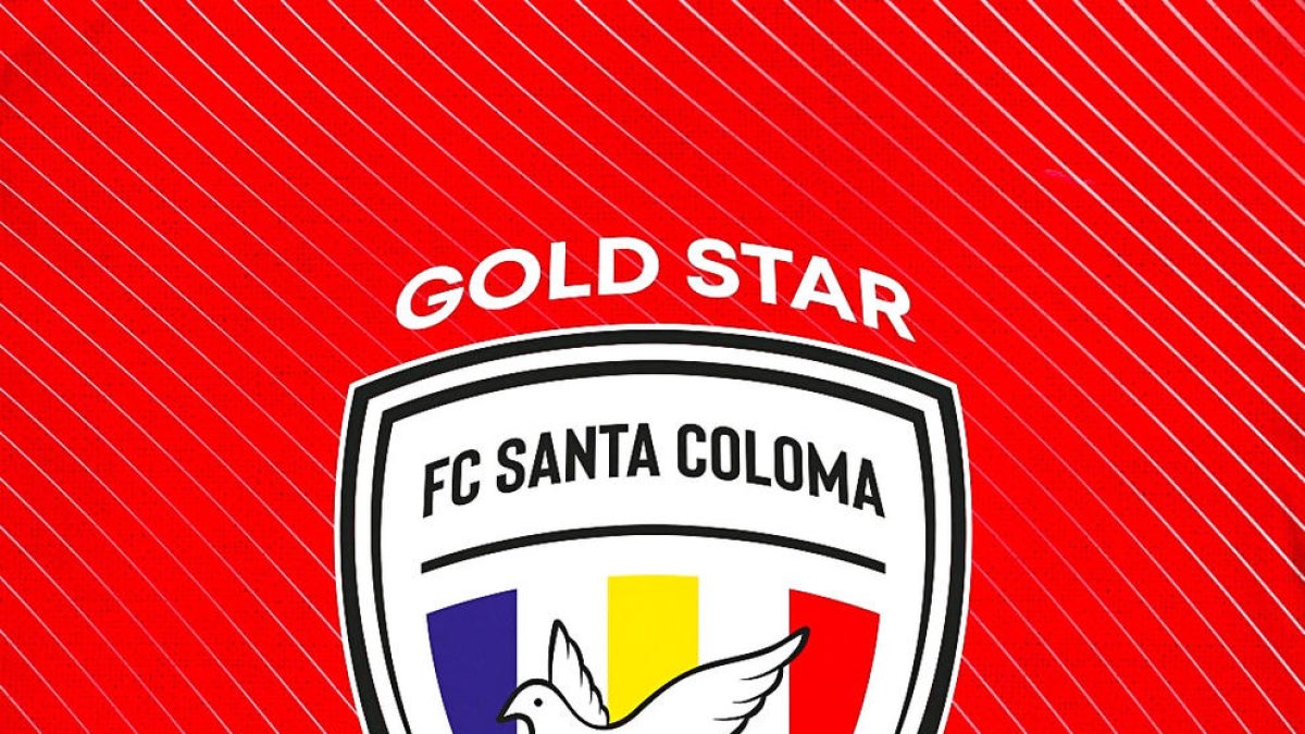 Nou escut de l'FC Santa Coloma.