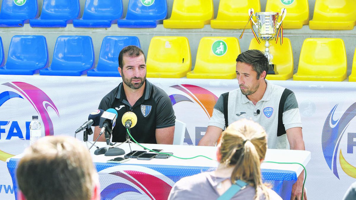 Juan Velasco i Fede Bessone, preparats per a la final.