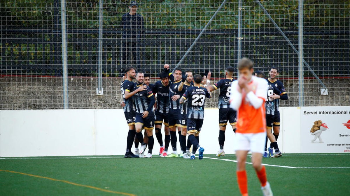 L'Engordany celebra un gol contra el Sant Julià.