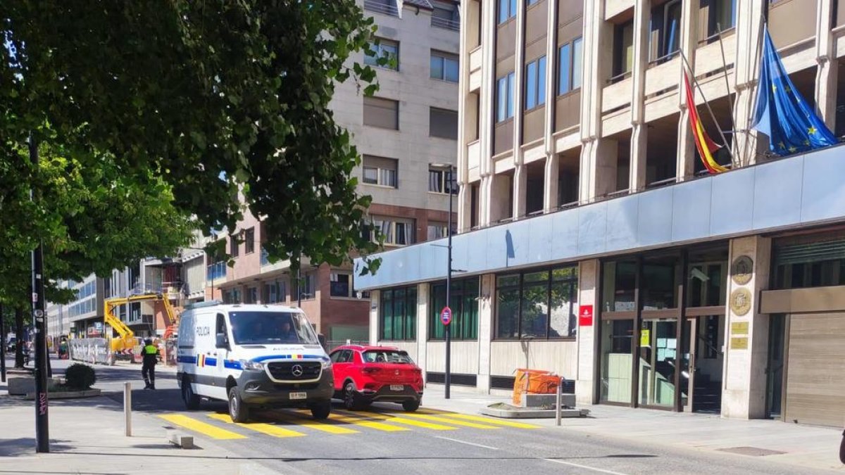 La policia al lloc dels fets