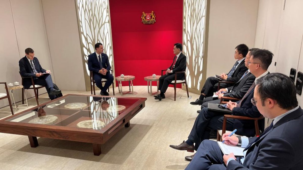 Gallardo reunit amb el viceprimer ministre, Heng Swee Keat