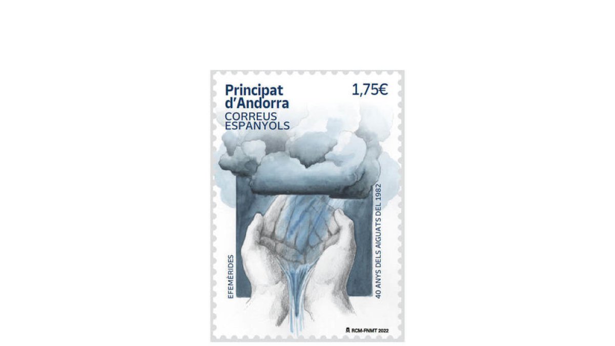 Segell commemoratiu 40 anys dels aiguats del 1982