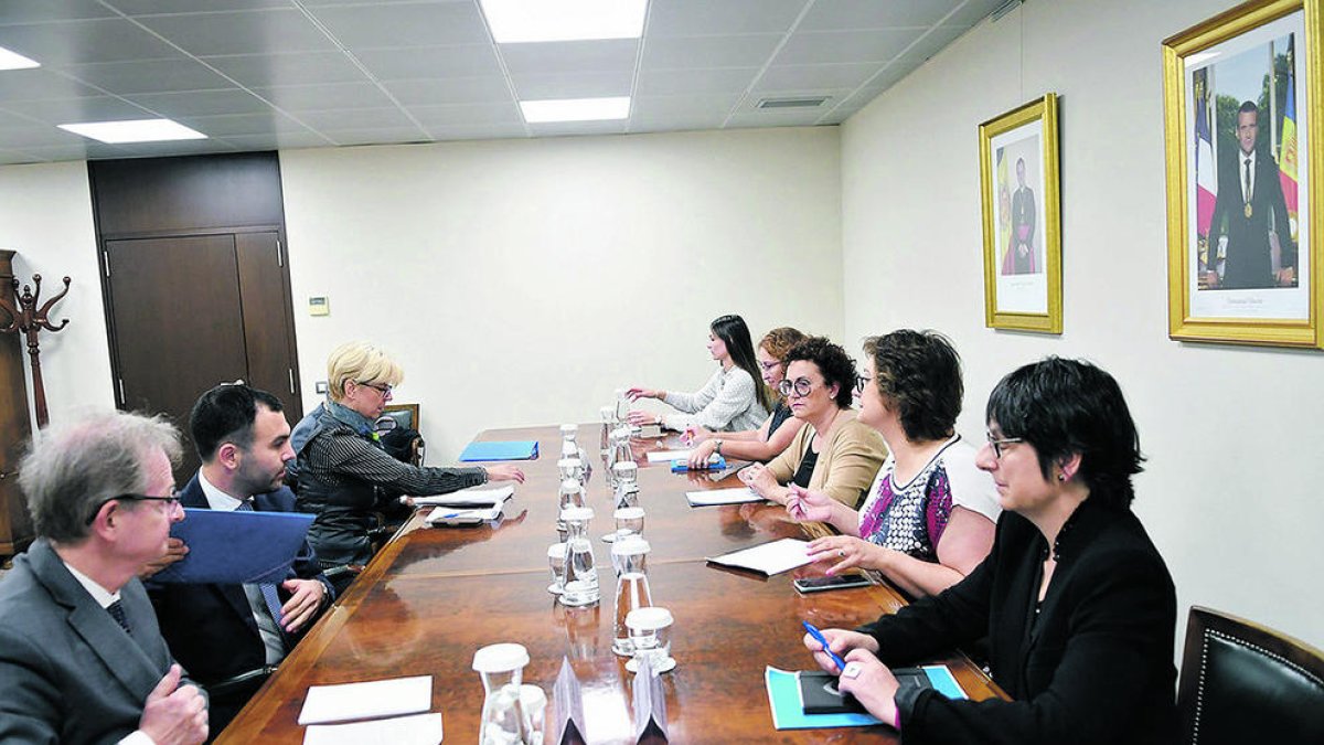 Una de les reunions amb la Comissió de Venècia.