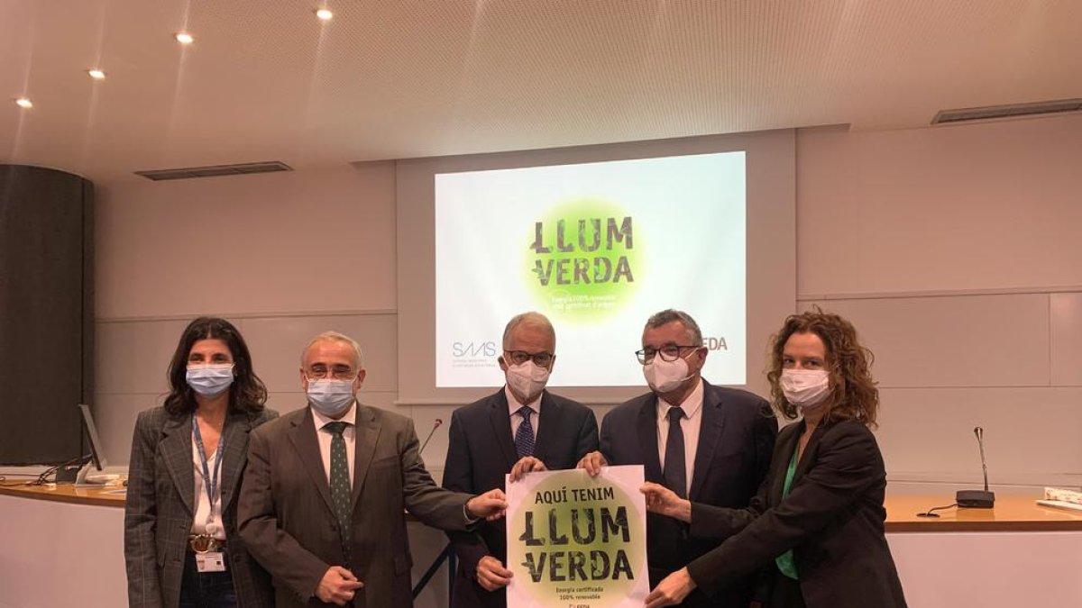 Avui al lliurament del certificat de llum verda a el SAAS