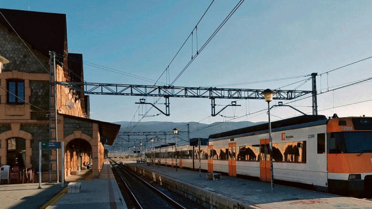 L'estació de tren de Puigcerdà.