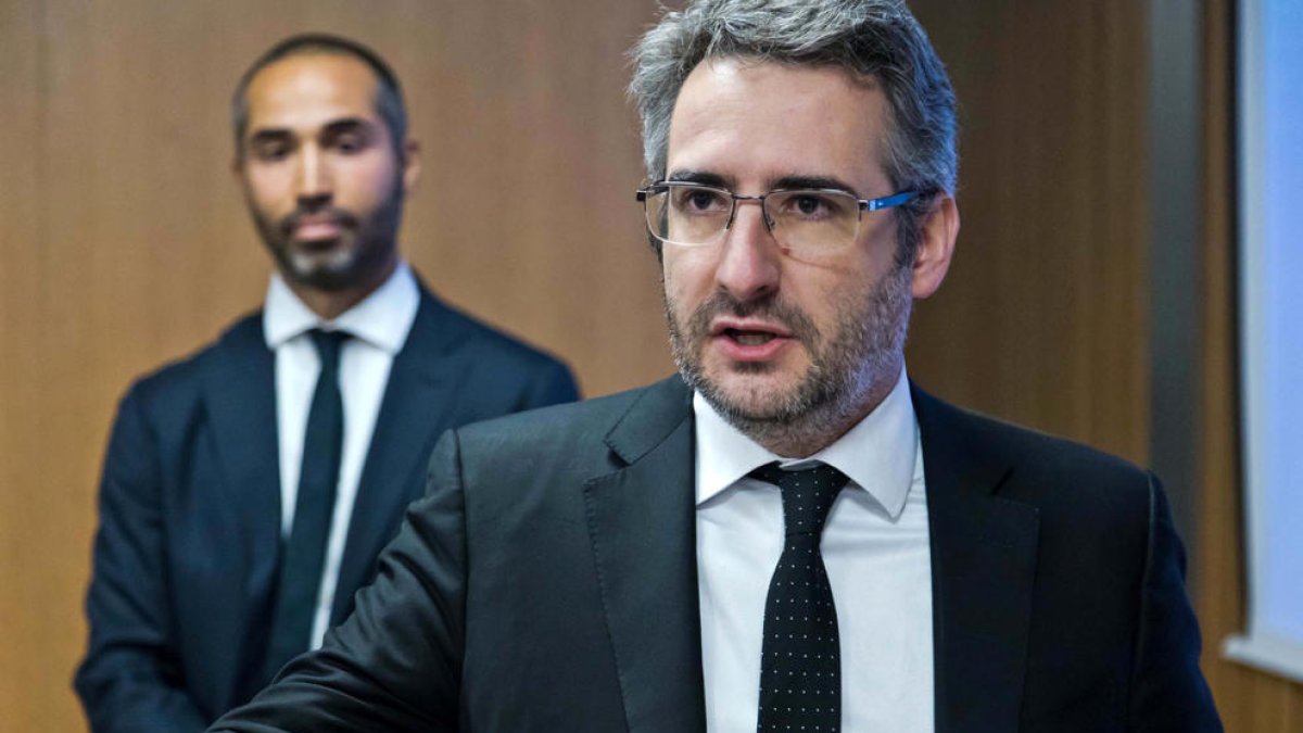 El ministre Jover va comparèixer ahir a la comissió de Finances i Pressupost del Consell General.