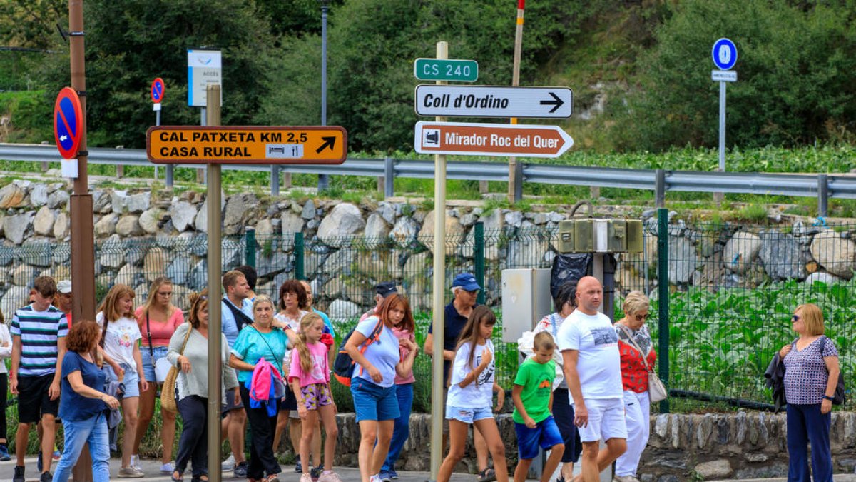 Turistes que van visitar el Principat l'estiu passat.