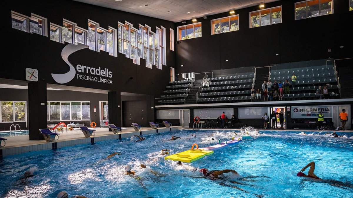 Triatló popular d'Andorra la Vella, al Centre Esportiu dels Serradells.