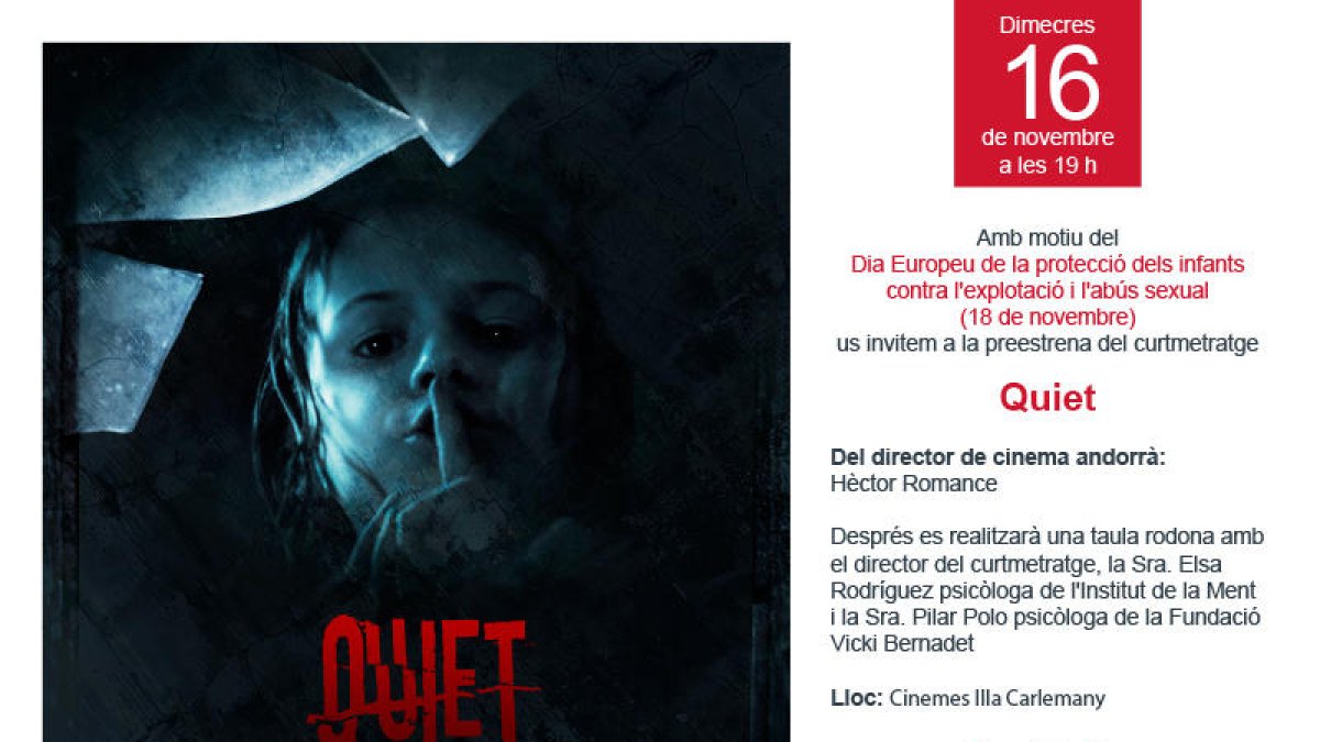 Projecció de 'Quiet' el dimecres 16 de novembre