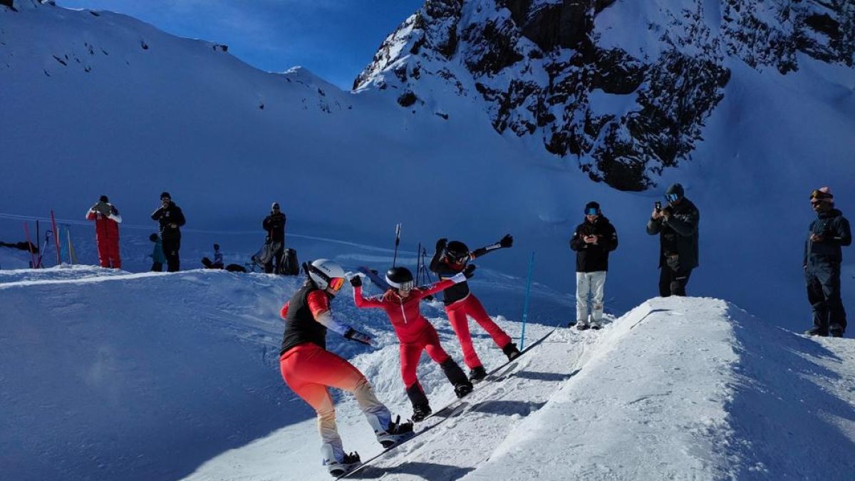 Maeva Estevez en un dels entrenaments