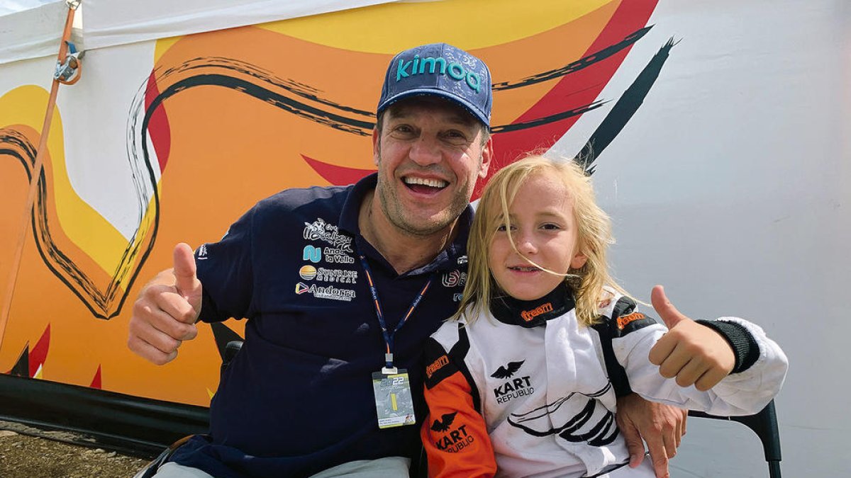 Albert Llovera i Tony Cachafeiro, a Zuera.