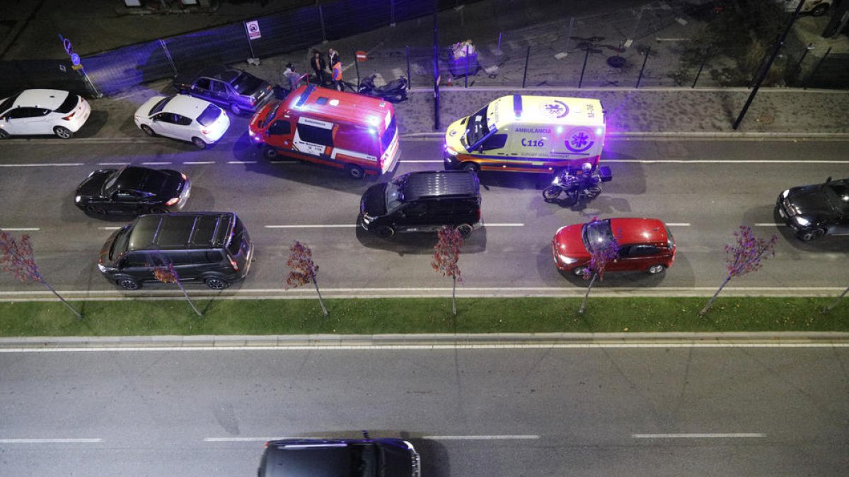 Vehicles aturats a l'avinguda Tarragona