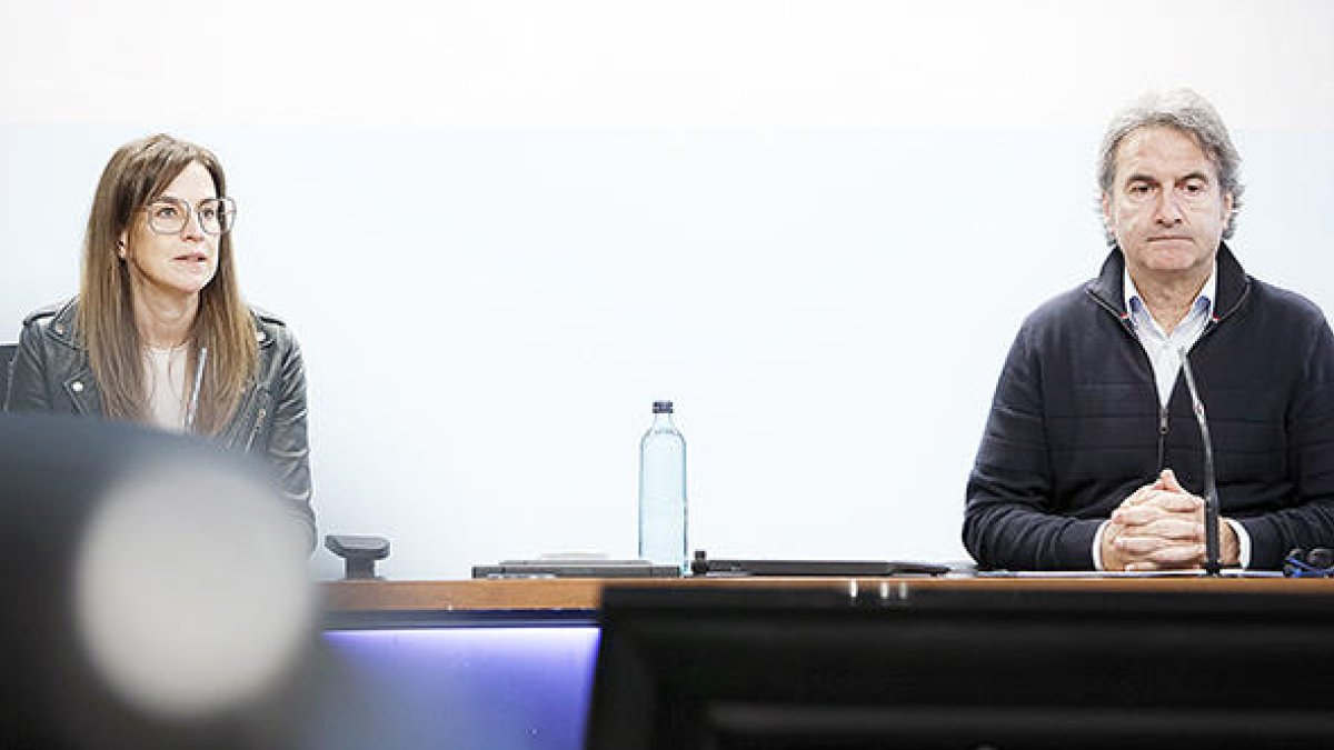 Riva, durant la presentació.