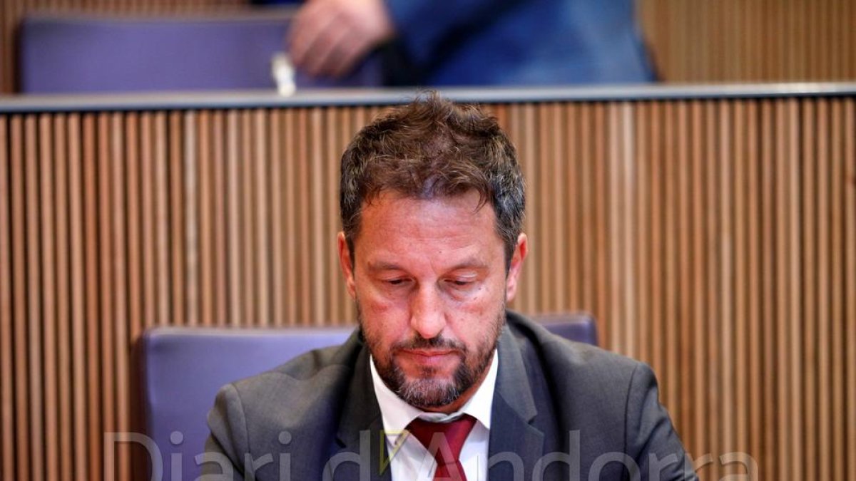 Pere López durant el Consell General