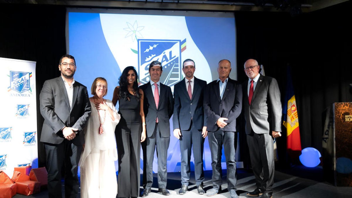 Els guardonats a la gal·la de l'Skal Club.