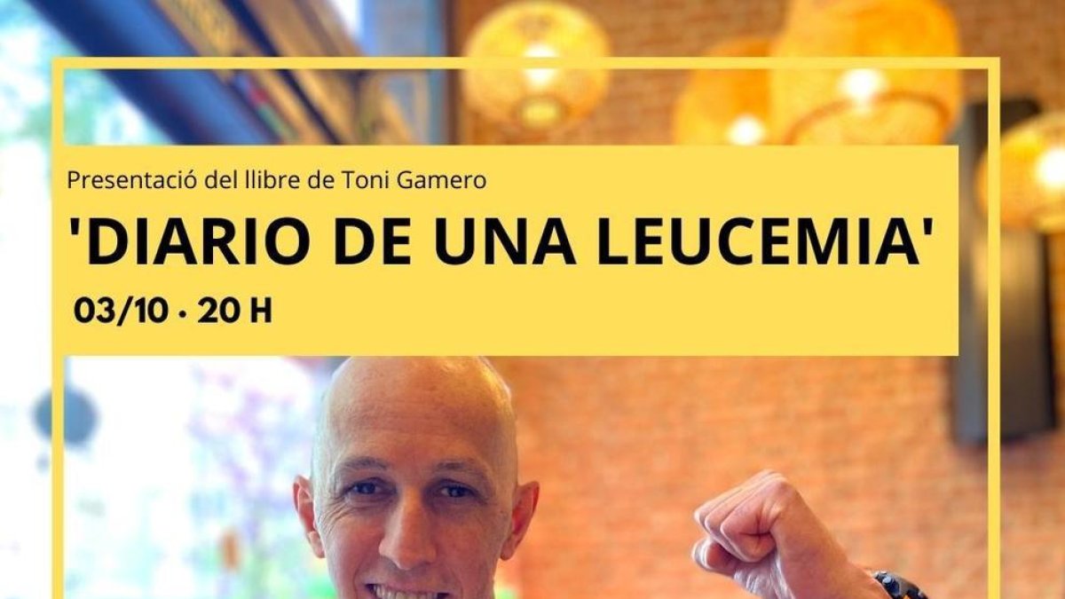 Toni Gamero presenta el llibre 'Diario de una leucemia'