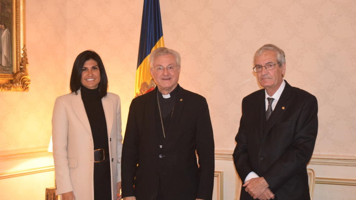 El Copríncep rep Carine Montaner al Palau Episcopal