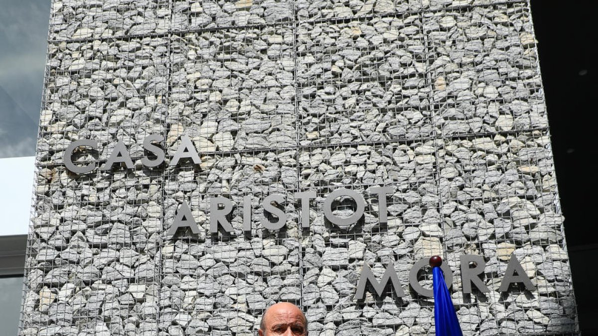 Jordi Aristot Mora en la inauguració dels pisos de la Casa Aristot Mora