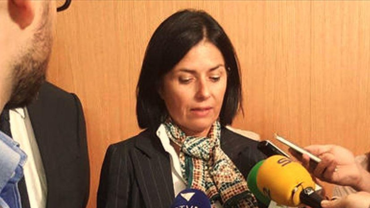 Merixell Mateu el dia que va anunciar la dimissió