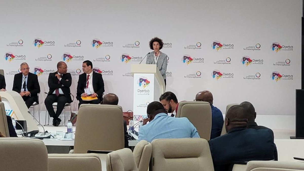 Ubach durant la seva intervenció a la Cimera