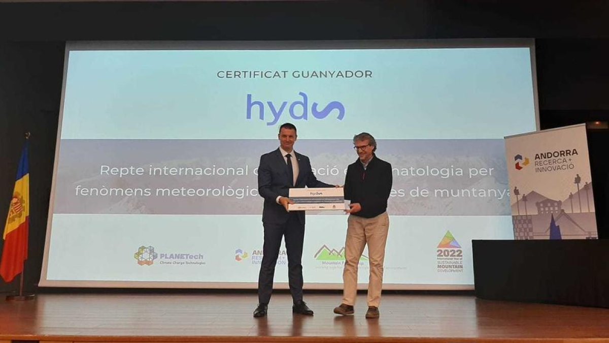 Entrega del premi a Hydrometeorological Innovative Solutions