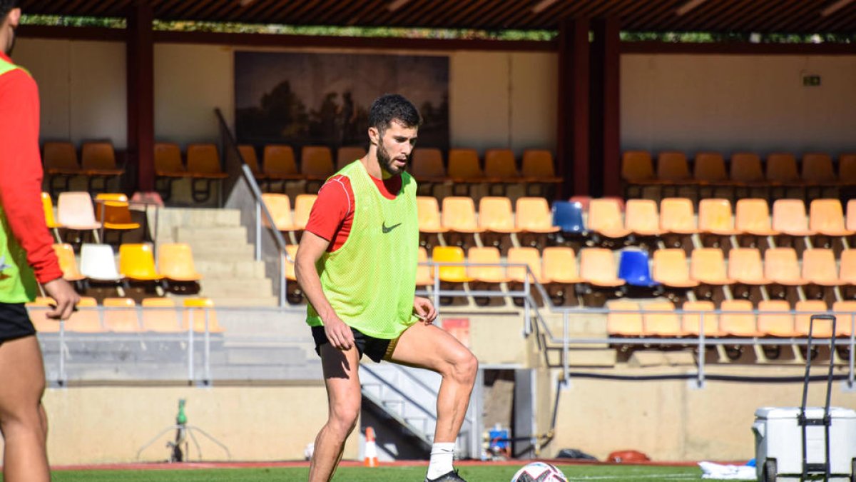 Jacobo, en un entrenament d'aquesta setmana.