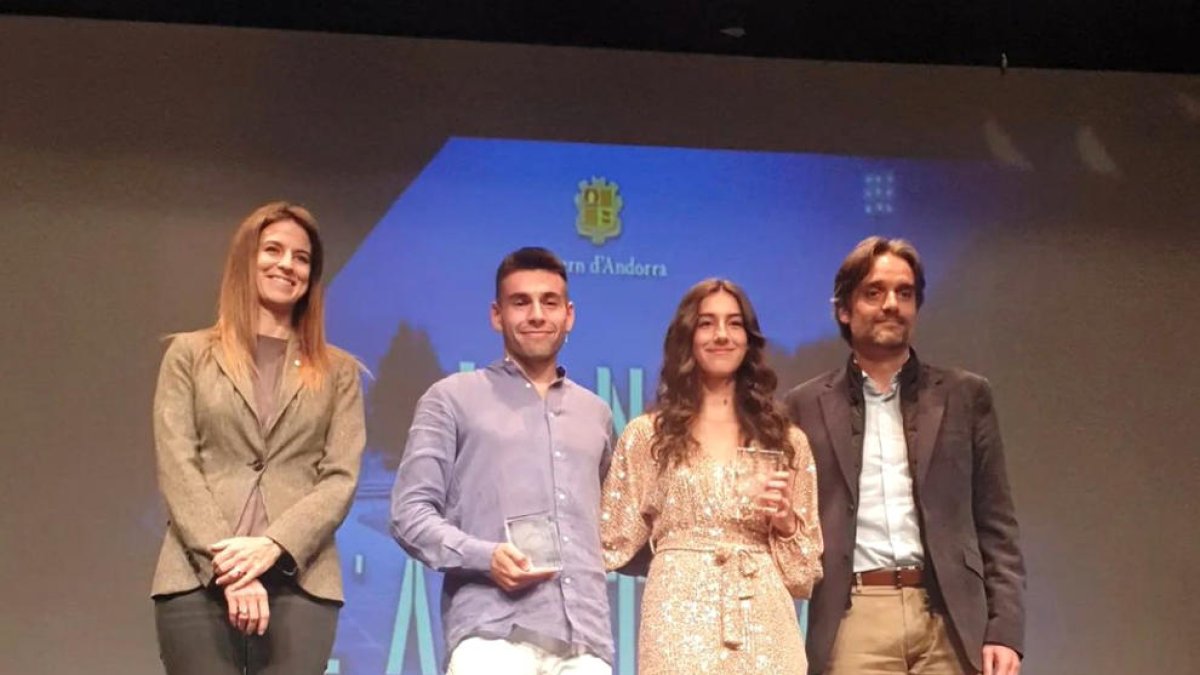 Riva, Carabaña, Viñals i Missé, durant la gala.