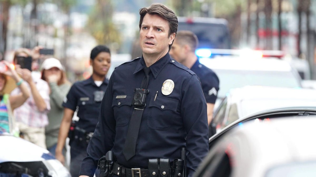 Nathan Fillion en el paper de John Nolan a 'The Rookie'.