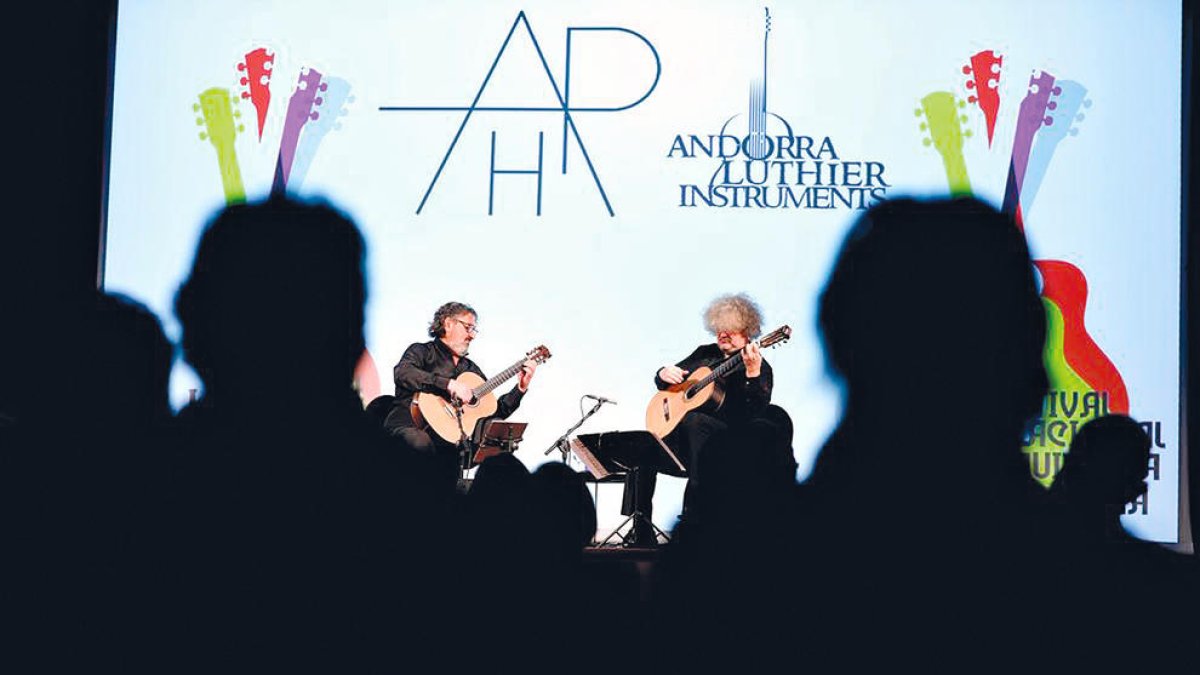 Un moment del concert, ahir.