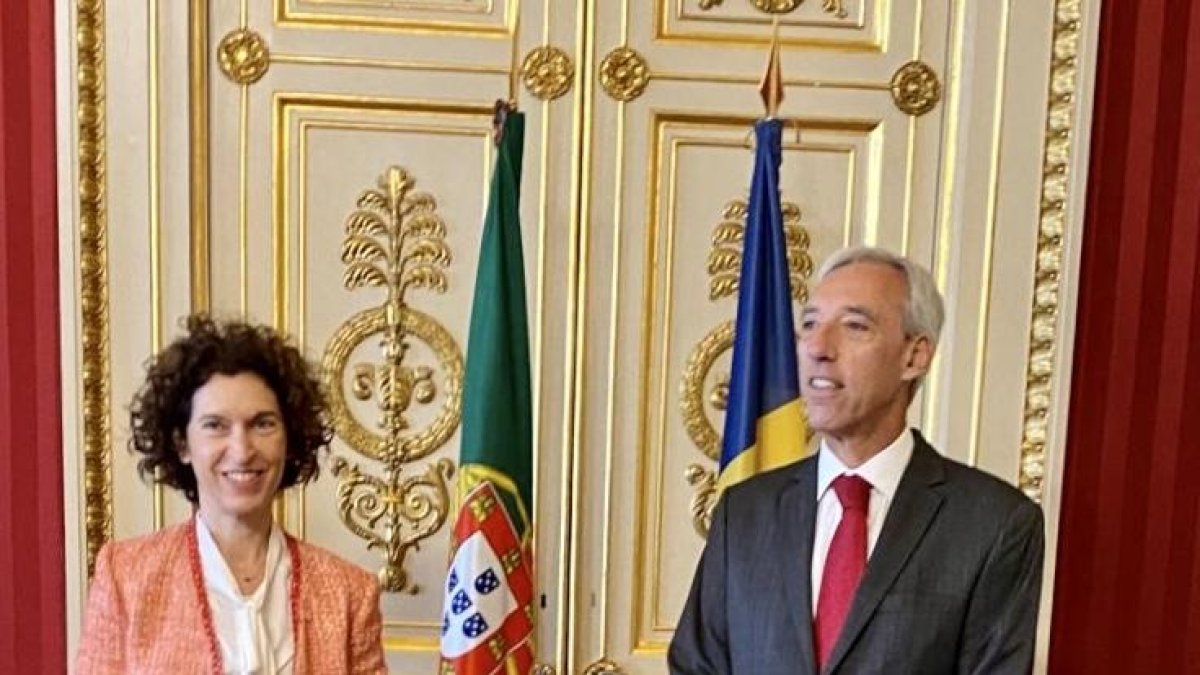 La ministra Ubach amb João Gomes Cravinho