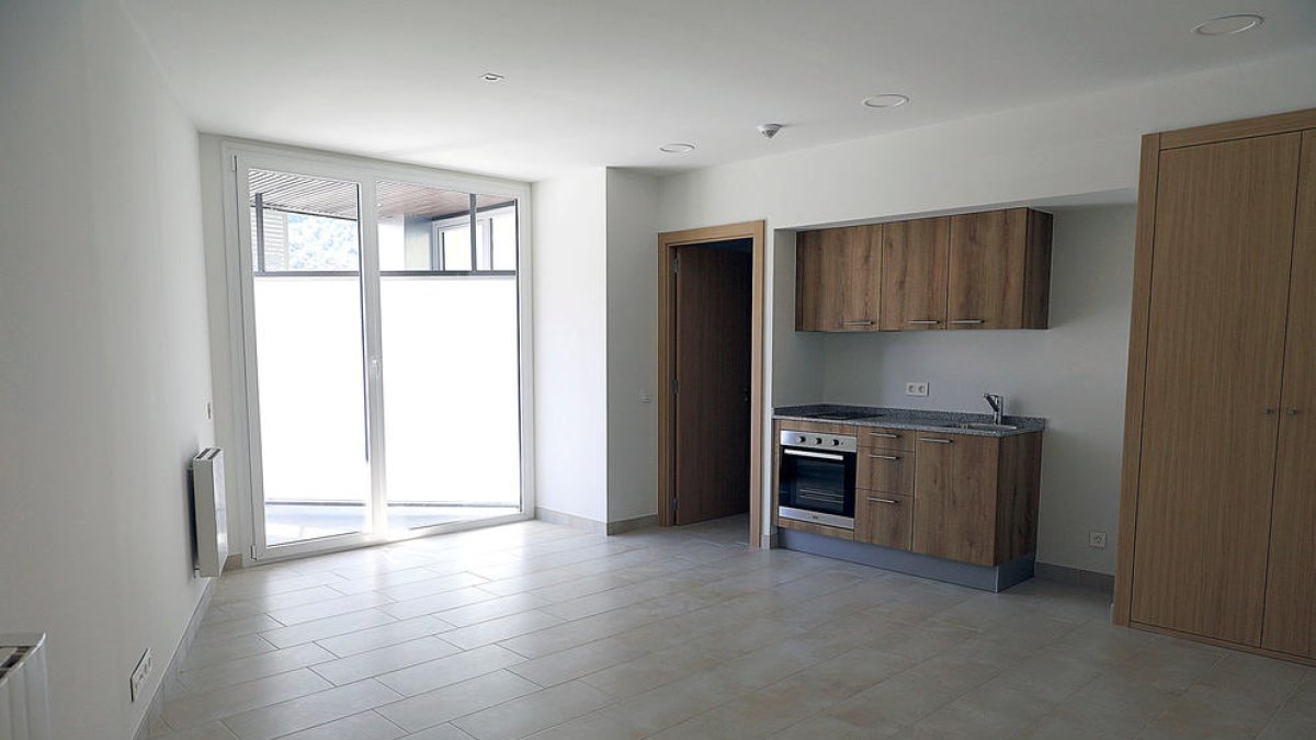 Un dels pisos de la Casa Aristot Mora.