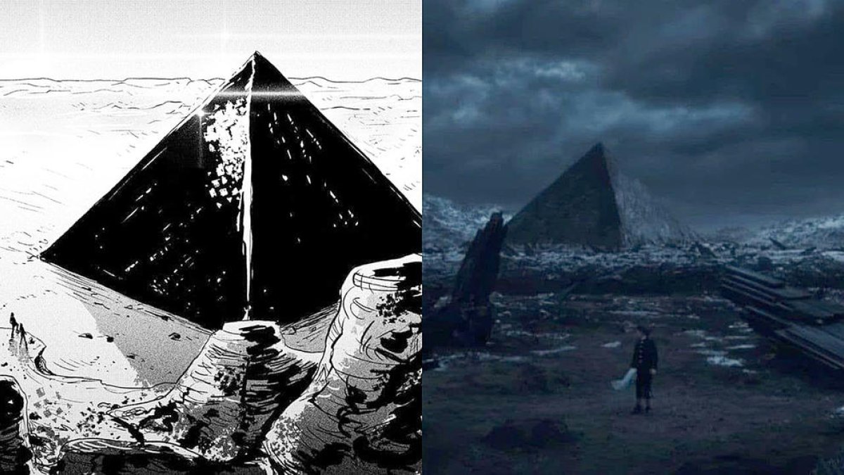 Cagnin ha publicat una comparativa entre dibuixos del còmic i fotogrames de la sèrie.